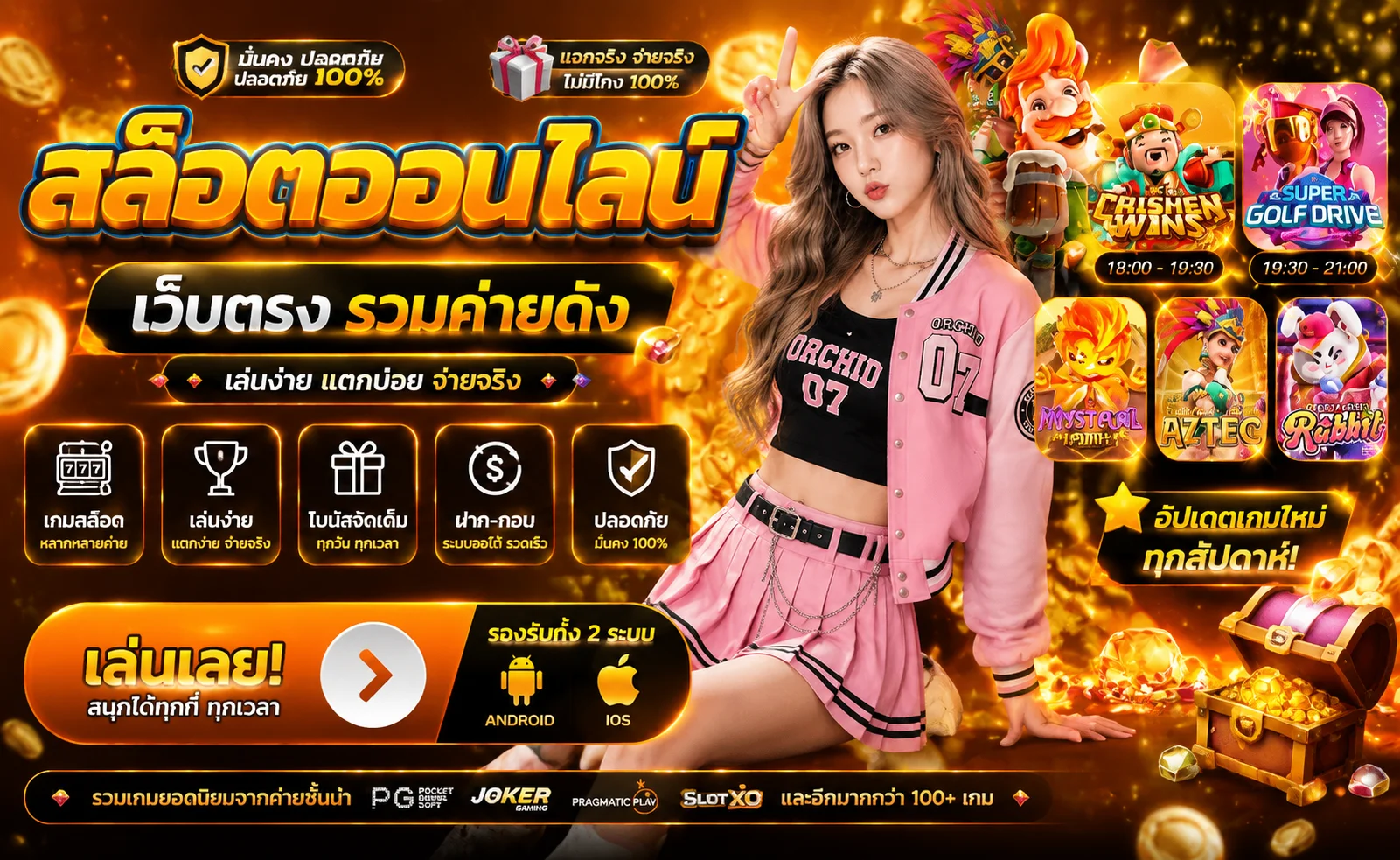รวมค่ายสล็อตออนไลน์ในเว็บ TUKTUK888 PG Pragmatic Hacksaw Relax